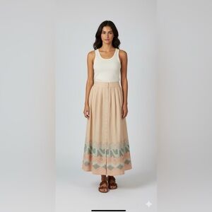 Ms Paquette 90s Peach Colored Maxi Skirt